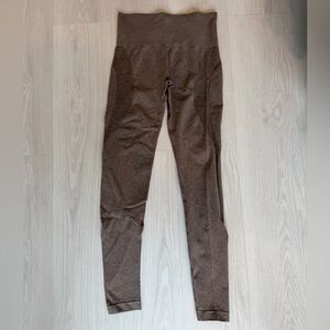 SHEIN Seamless High-Waisted Leggings - Brown